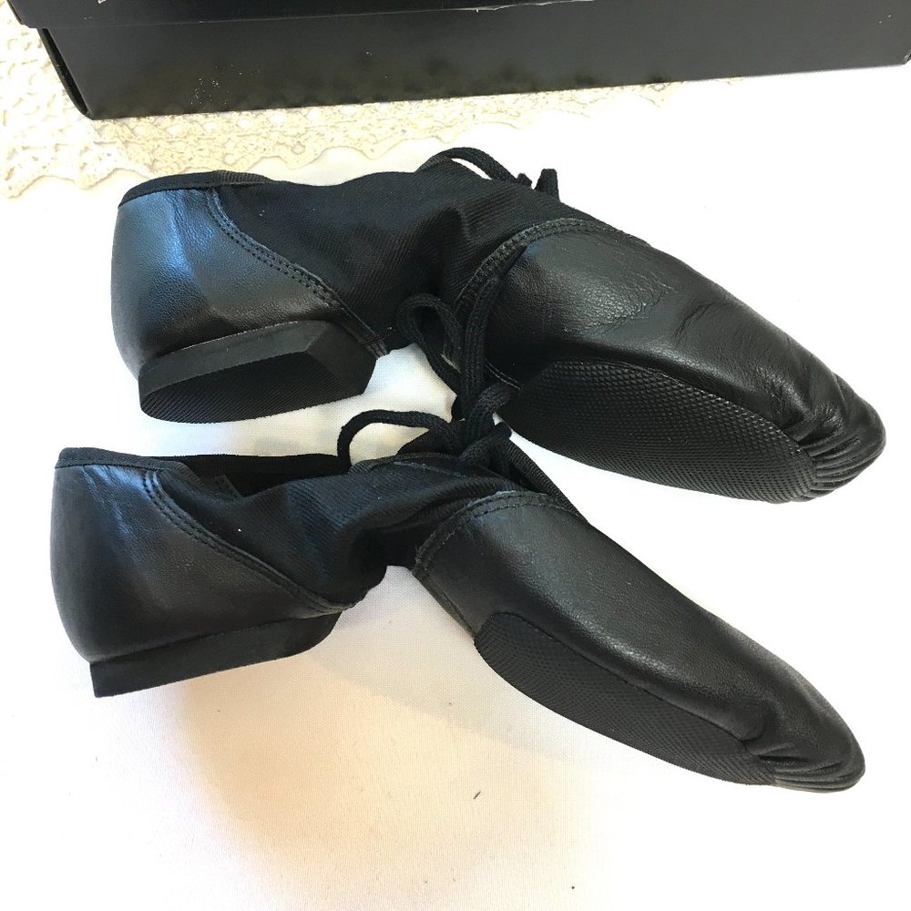 * CAPEZIO 358 Split Sole Black Jazz Adult Dance Shoe NWT - Picture 6 of 8